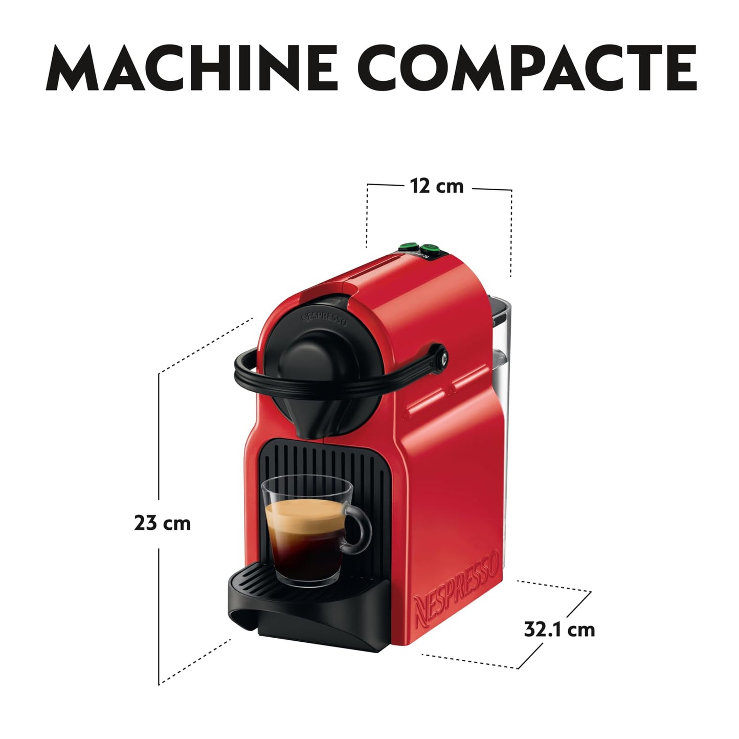 Machine à café Inissia rouge, Cafetiere Espresso YY1531FD, taglia unica