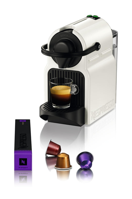 Machine à Café Inissia Blanche, 19 Bars + Kit de Bienvenue, Design Compact, Arrêt Automatique, YY1530FD